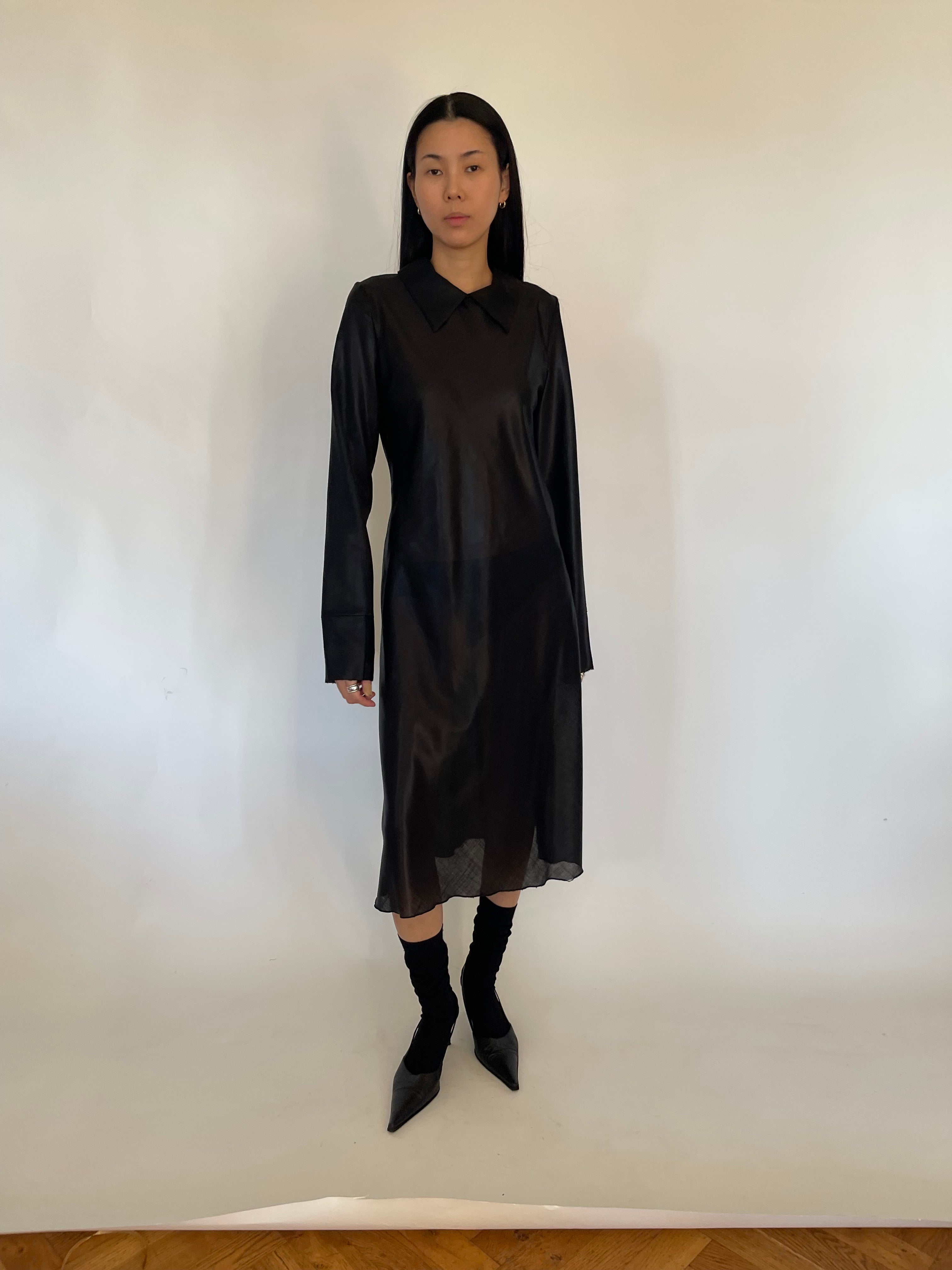 Sleeve dress by Sabine Poupinel