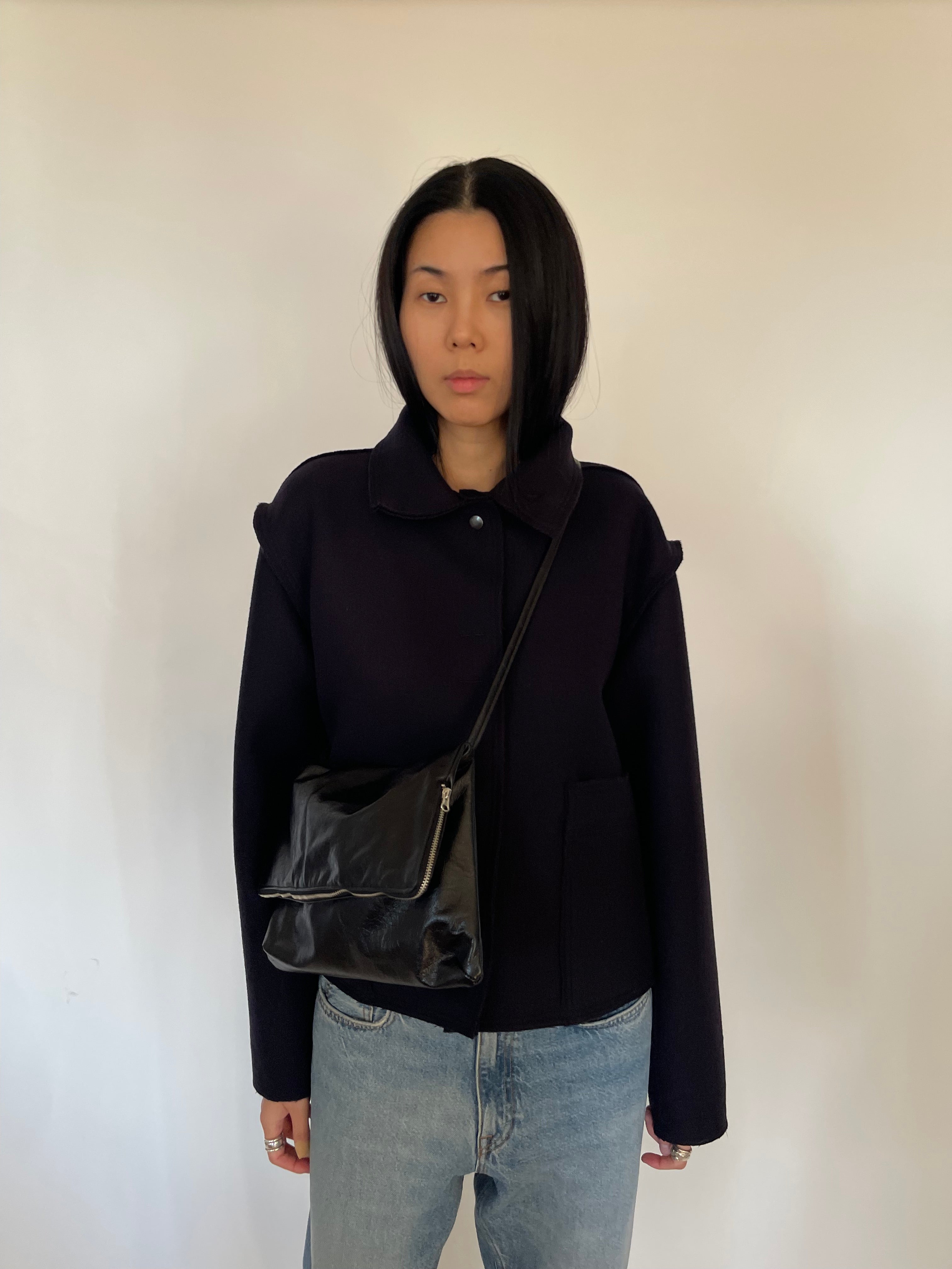 Small leather jacket by Sabine Poupinel