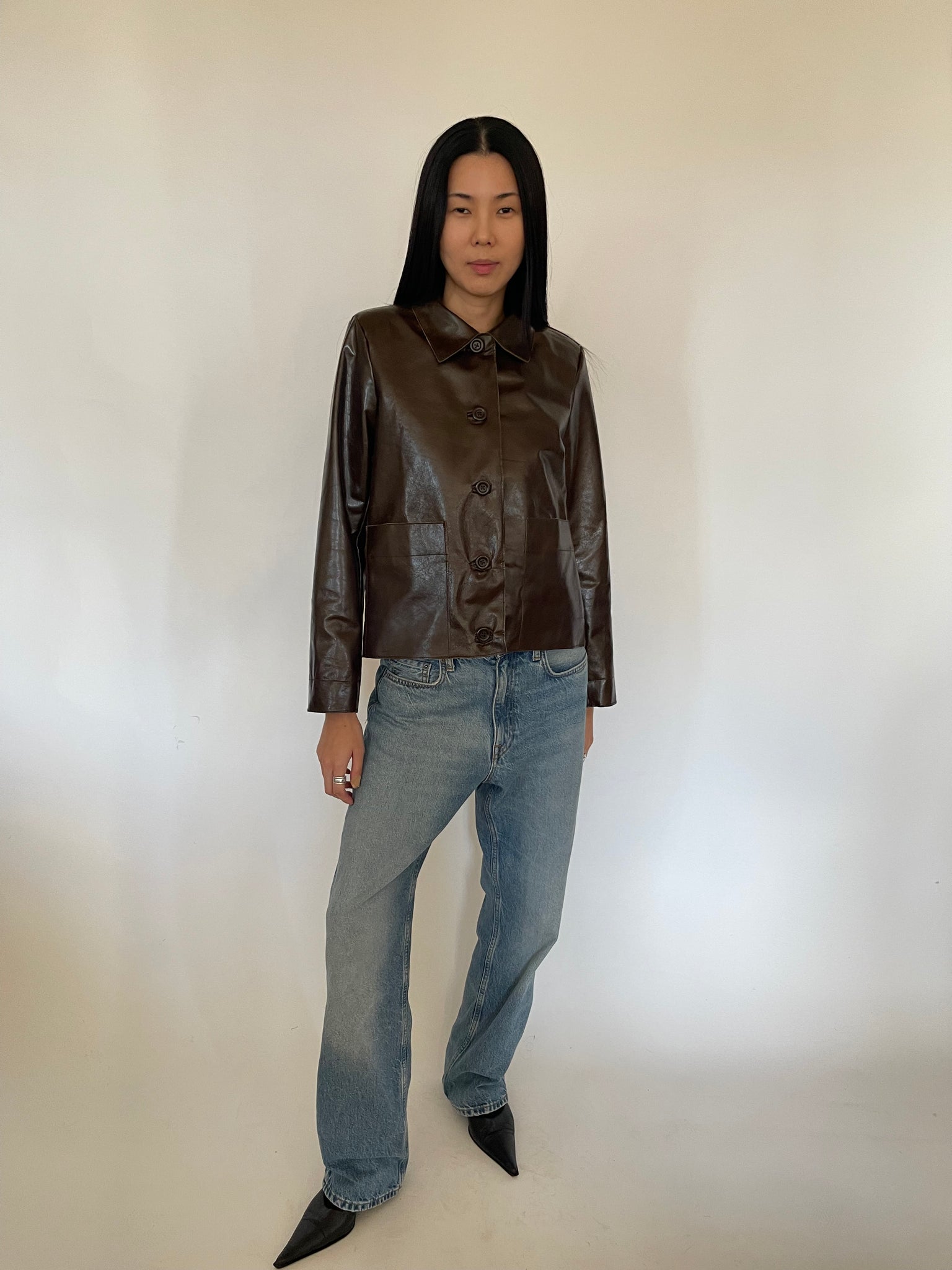 Leather jacket by Sabine Poupinel