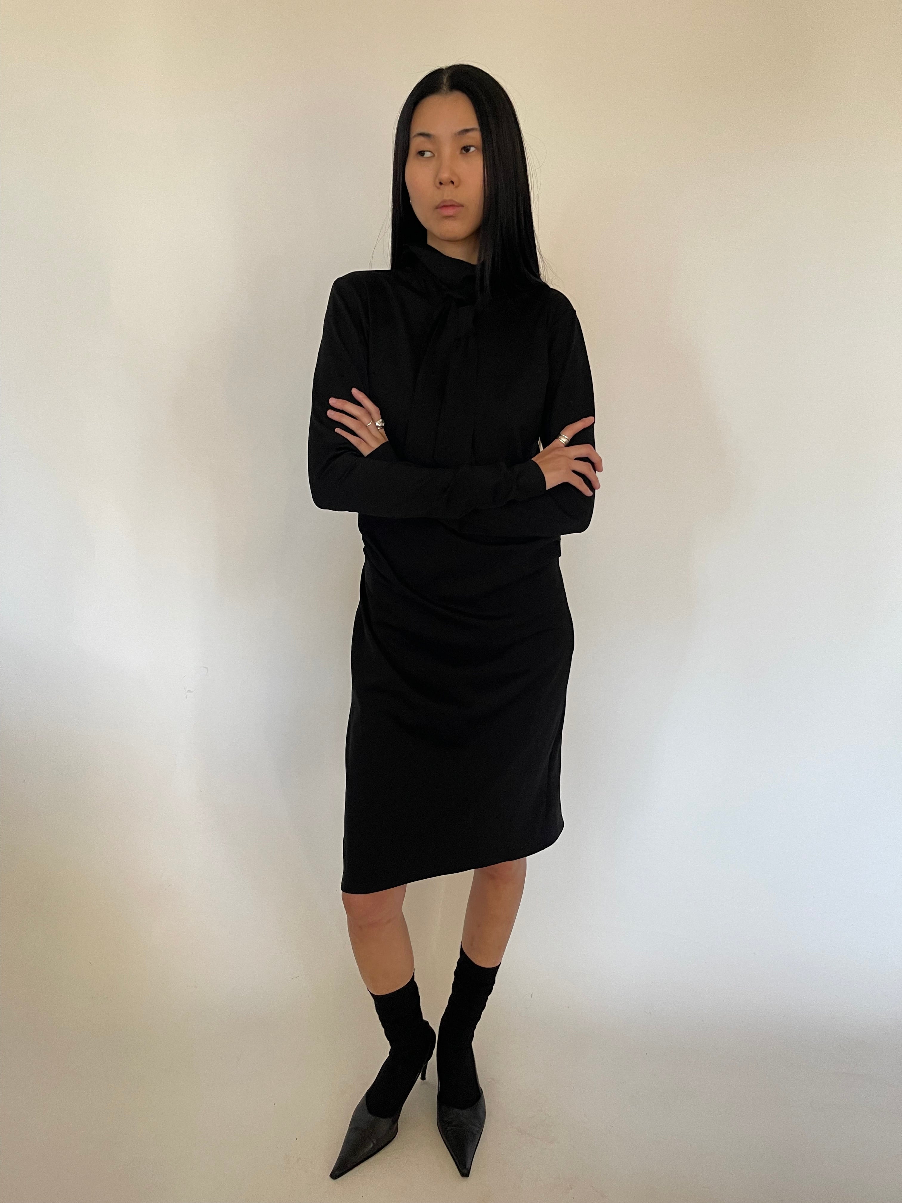 Tie dress by Sabine Poupinel