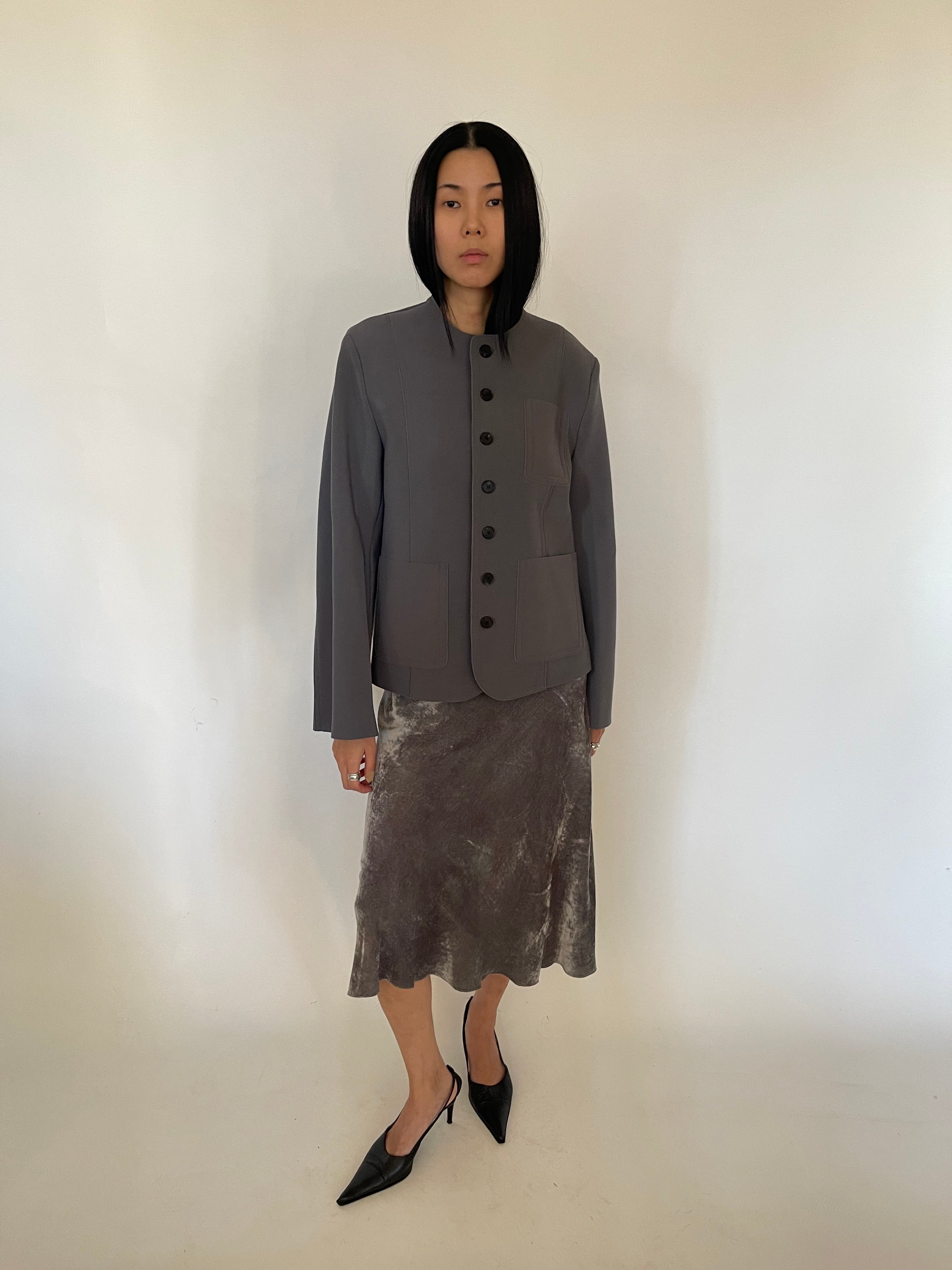 Silk velour dress by Sabine Poupinel