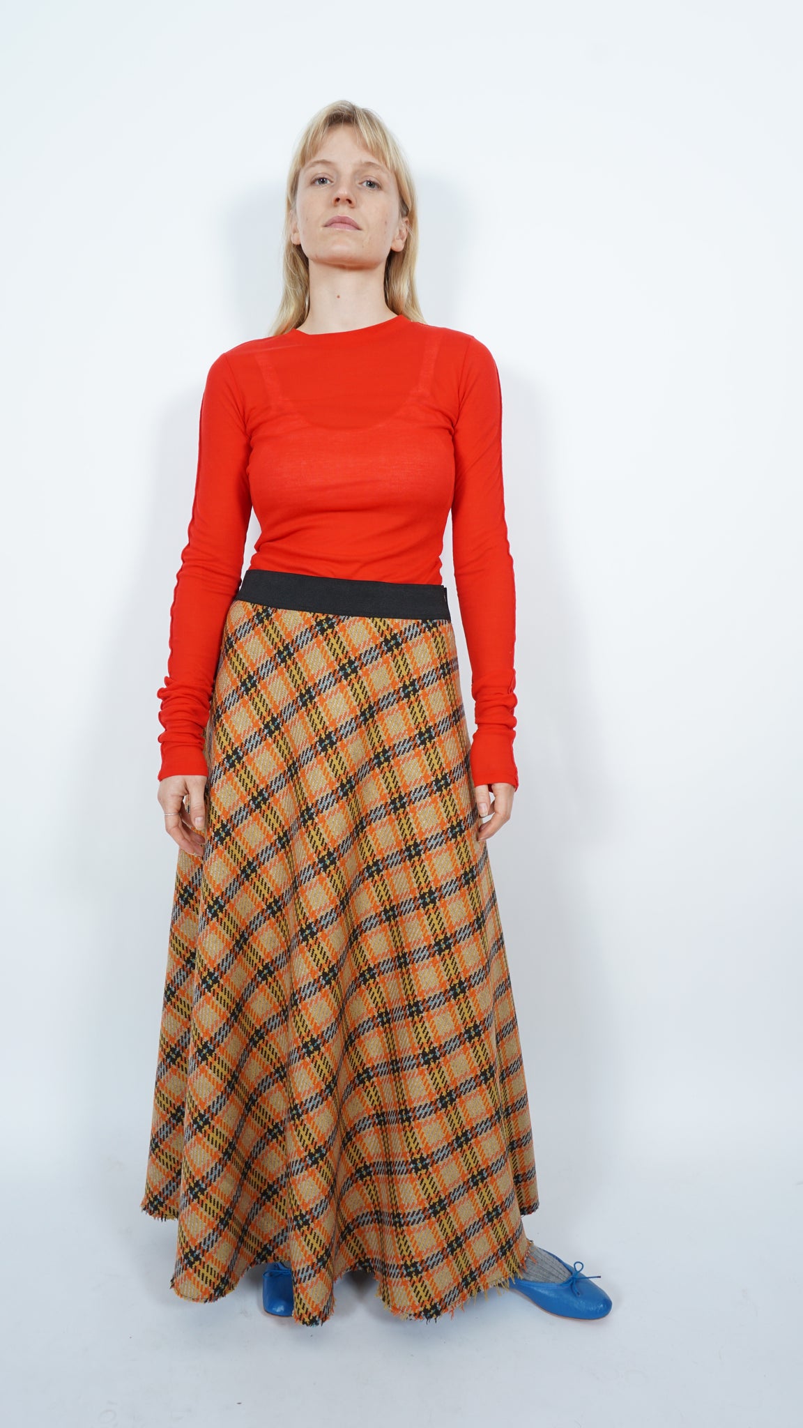 Long wool skirt by Sabine Poupinel