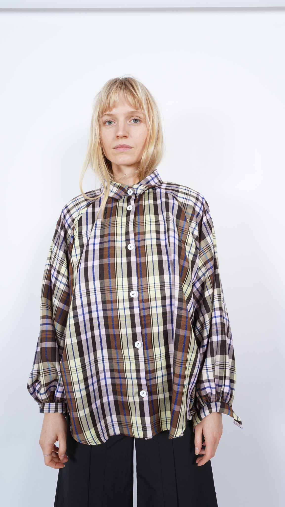 Checkered shirt by Sabine Poupinel