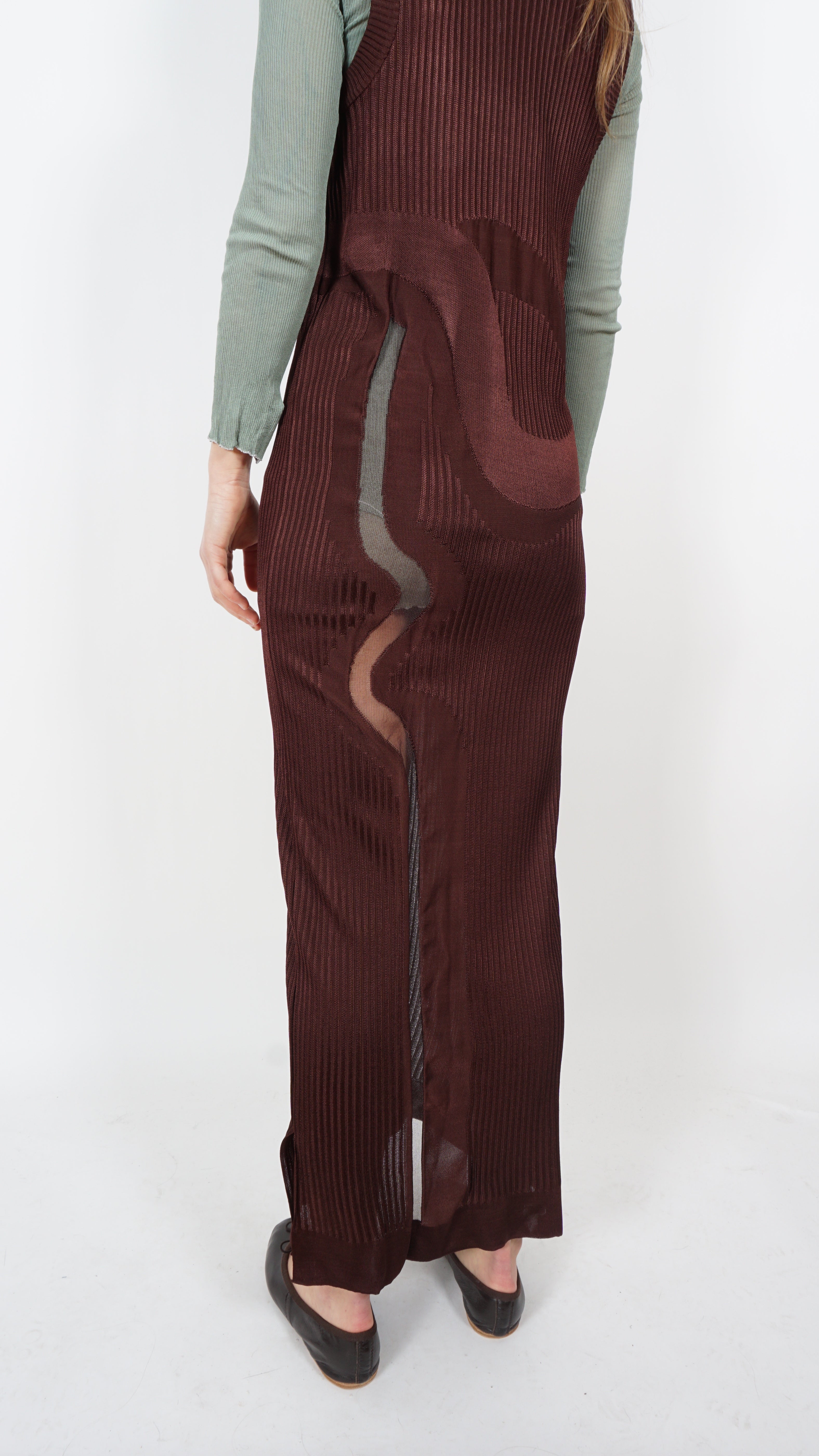 Long Squiggle dress by Nadia Wire