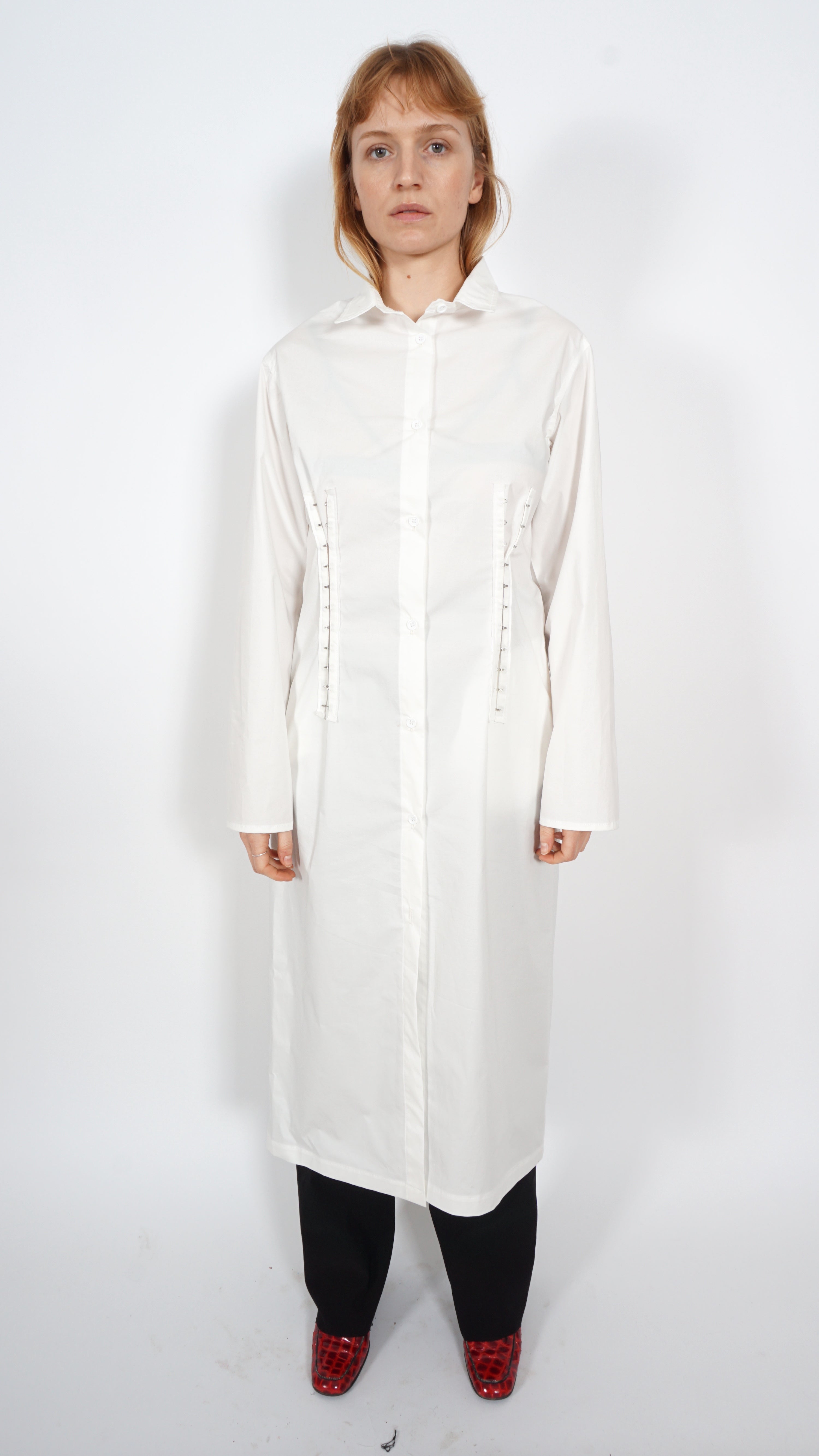 White shirt dress by Christian L'enfant